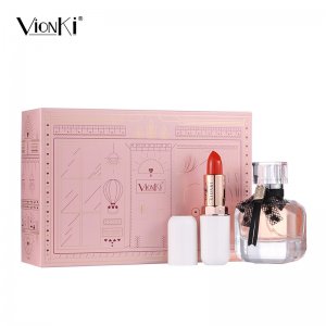 薇安琪粉色旅程禮物唇膏果香淡香水可OEM/ODM代工