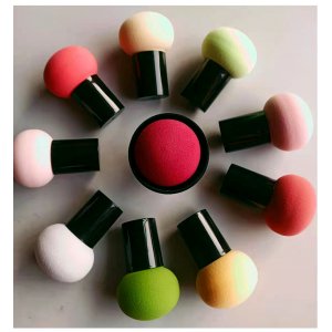 圓蘑菇頭非乳膠 化妝海綿粉撲可OEM/ODM代工