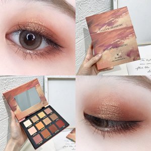 十二色晚霞眼影盤(pán)貼牌OEM/ODM