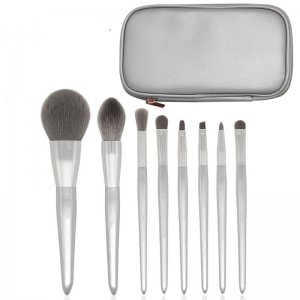 月光銀雪8支化妝刷代加工貼牌OEM/ODM