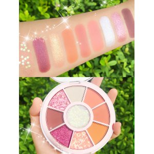 彩妝 KQTQK庫庫韓社星光熠熠九色眼影盤OEM代加工