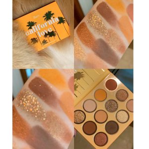 卡拉平替泡泡眼影盤ins超火閃粉珠光加州摯愛大地色眼影OEM代加工