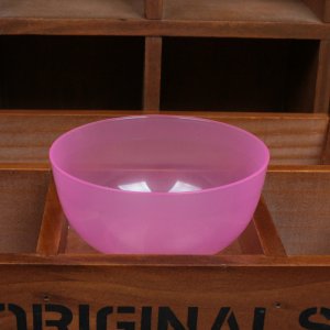 中號(hào) 粉色透明塑料碗OEM/ODM定制代加工