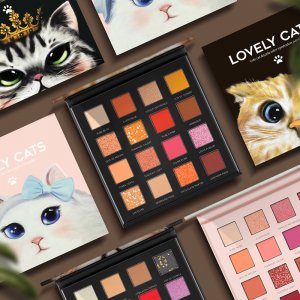 貓咪16色眼影盤(pán)可OEM/ODM代工