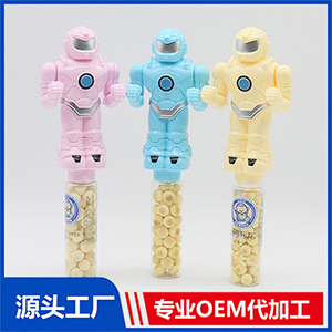 創(chuàng)意玩具零食 打拳機器人貼牌定制代加工