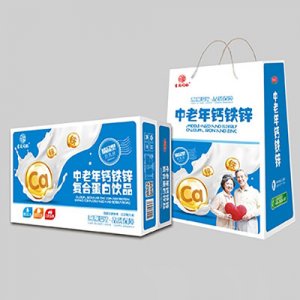 吉慶同福中老年鈣鐵鋅蛋白飲品1x20盒標箱OEM代加工