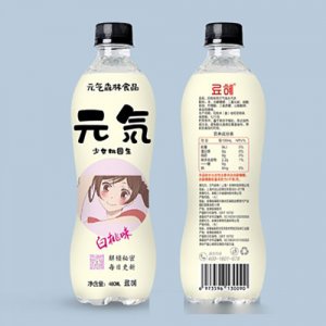 元氣森林食品蘇打氣泡水白桃味480mlOEM代加工