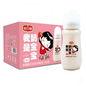 伯蘭頓我是奶寶寶發(fā)酵酸奶飲品草莓味280gX12OEM代加工