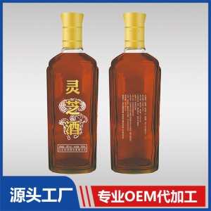 靈芝酒500ml瓶裝 養(yǎng)生酒配制酒OEM/ODM貼牌代工源頭廠家