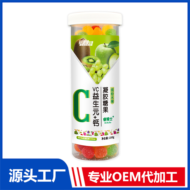 VC益生元+鈣軟糖代加工實力廠家提供全方位一站式加工服務