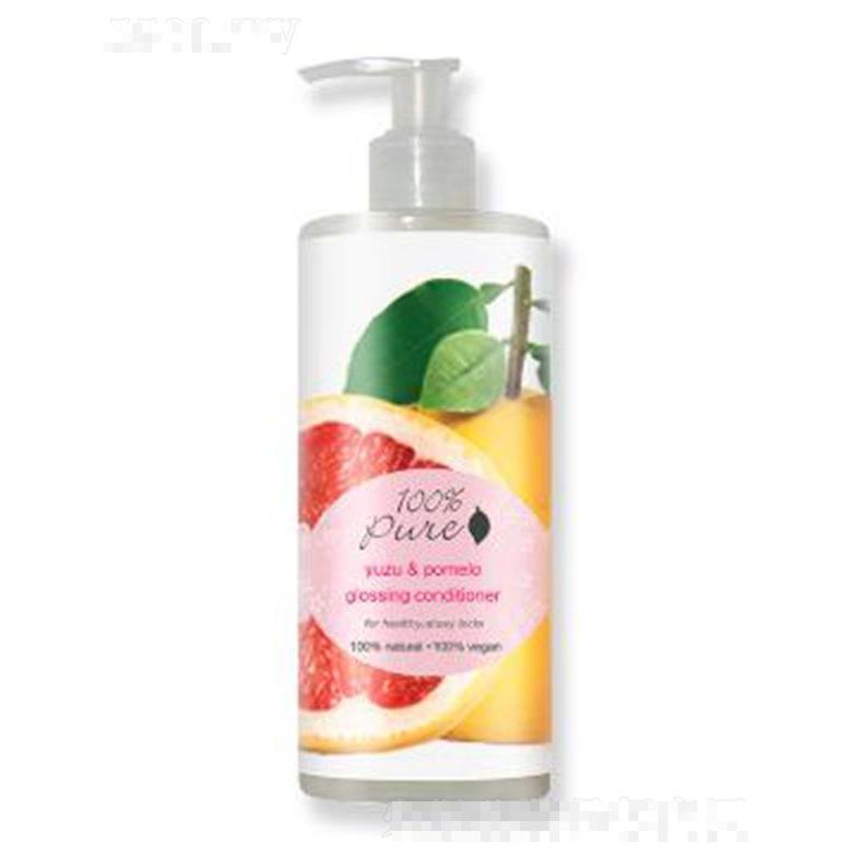 Pure日本蜜柚亮澤護發素 390ml光感柔亮 彈力十足