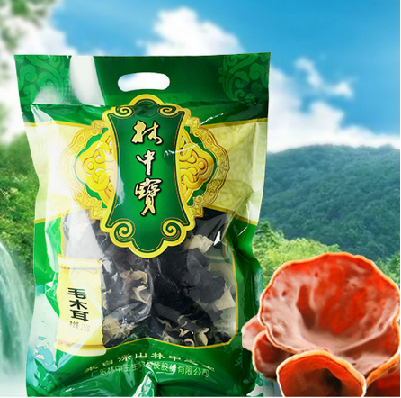 林中寶250g白背黑木耳干貨片OEM貼牌代工