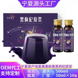 夏果果黑枸杞汁黑枸杞原漿500mlOEM代加工