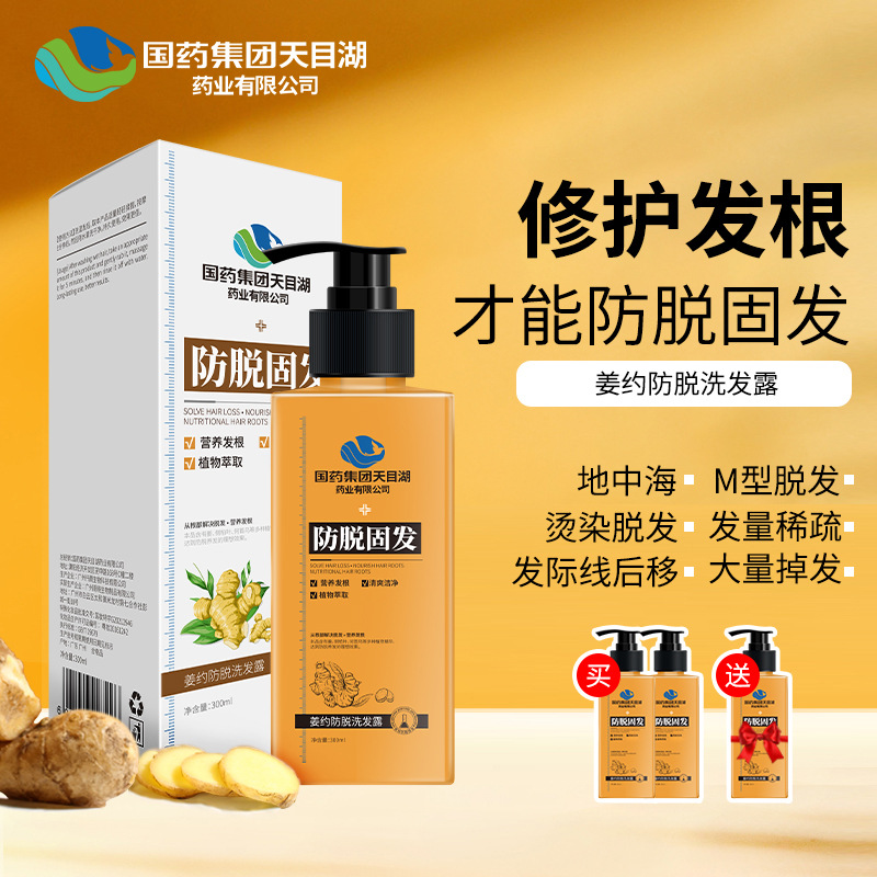 國藥集團天目湖草本旋律姜約防脫固發洗發水養發控油去屑廠家直銷OEM代工廠