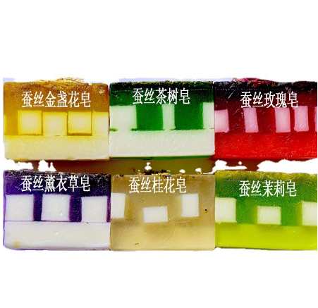 蠶絲皂鮮花拉絲皂玫瑰皂OEM貼牌代工