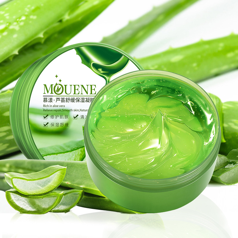 慕漾蘆薈膠300g補(bǔ)水保濕控油修護(hù)清爽滋潤面霜廠家直銷OEM代加工