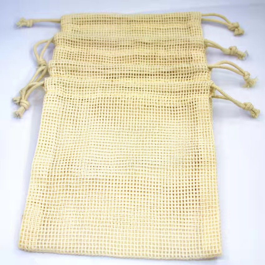 跨境亞馬遜熱銷蔬菜水果超市購物袋全棉可降解棉布袋廠家貨源批發OEM代加工