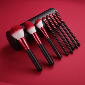 全套帶刷桶紅色眼影刷OEM代加工