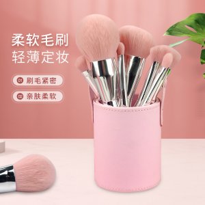 化妝刷套裝 12支裝軟毛圓頭大號散粉刷全套美妝工具OEM代加工