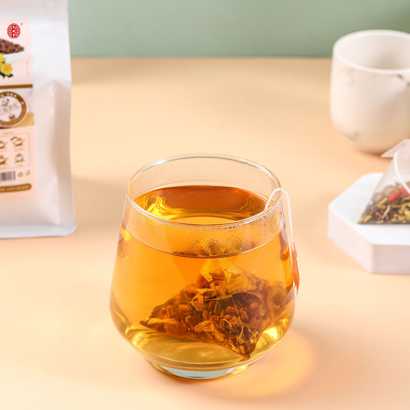 菊花枸杞?jīng)Q明子茶 甘草牛蒡根薄荷菊花決明子三角包組合茶批發(fā)OEM代加工