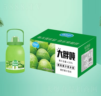 大胖噸青檸果汁飲料1.5LX6OEM代加工