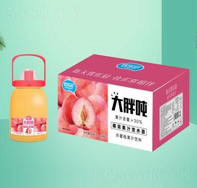 大胖噸水蜜桃果汁飲料1.5LX6OEM代加工