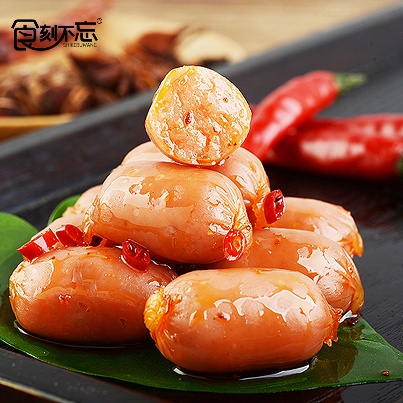 拇指腸迷你散裝熟食肉棗小香腸即食肉類零食廠家批發OEM代加工