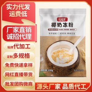 椰奶凍粉100g家用生打椰汁椰漿椰奶凍椰奶布丁奶茶店甜品布丁粉