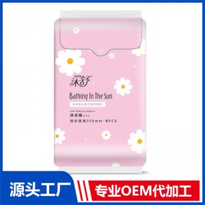 沐舒沐光棉衛生巾 加長夜用350mm 6片OEM/ODM貼牌代加工源頭廠家