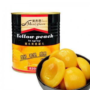 新鮮糖水黃桃對(duì)開罐頭OEM代加工