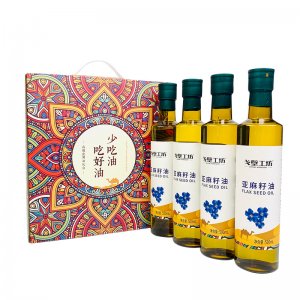 亞麻籽油禮盒500ml*4瓶OEM代加工