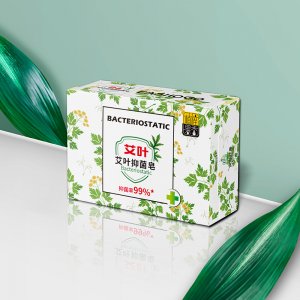 廠家批發艾葉皂滋潤清潔植物手工皂洗澡精油皂