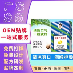 新嗓子薄荷糖清新口氣清涼潤喉甘潤爽口喉寶含片