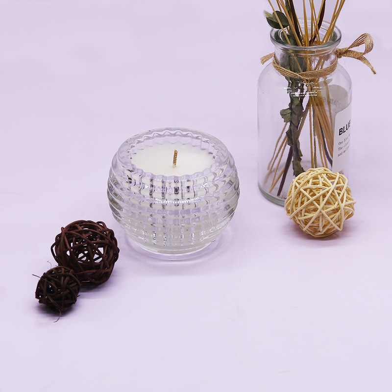 文藝小眾水晶半球香薰蠟燭擺件手工無煙大豆蠟香氛石膏蠟燭香薰伴