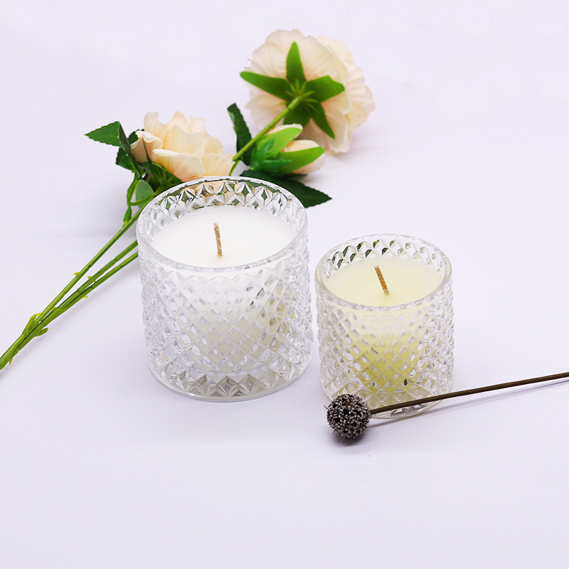 新品水晶雙子無煙浪漫氛圍香薰蠟燭高顏值香氛蠟燭伴手禮品大號