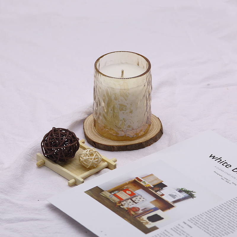 香薰蠟燭玻璃燭臺浪漫香薰蠟燭創意伴手禮香薰蠟燭杯禮物大豆蠟