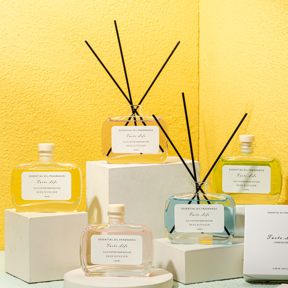 100ml彩色無火香薰精油套裝家居日用衛生間熏香空氣清新劑