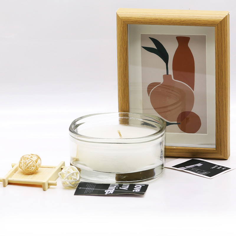 香薰蠟燭弧形杯浪漫藏詩大豆擺件裝飾香薰蠟燭杯伴手禮批發