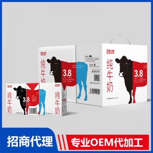 尼諾公園純牛奶3.8蛋白代理批發 純牛奶OEM代加工源頭工廠