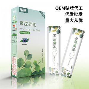 源頭工廠果凍益生元果蔬果凍酵素果凍加強版藍莓味益生菌果凍批發