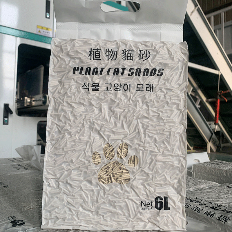 6L膨潤土低塵結(jié)團淡臭四合一混合貓砂豆腐植物貓砂可沖水貓砂代發(fā)