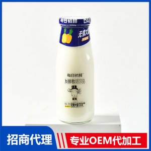 每日初鮮發酵酸奶飲品鳳梨味OEM代加工 發酵酸奶飲品貼牌定制源頭廠家