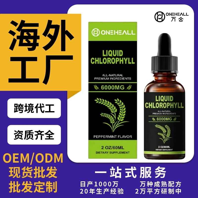 AMAZON熱銷 chlorophyll liquid 葉綠素濃縮液滴劑 跨境OEM